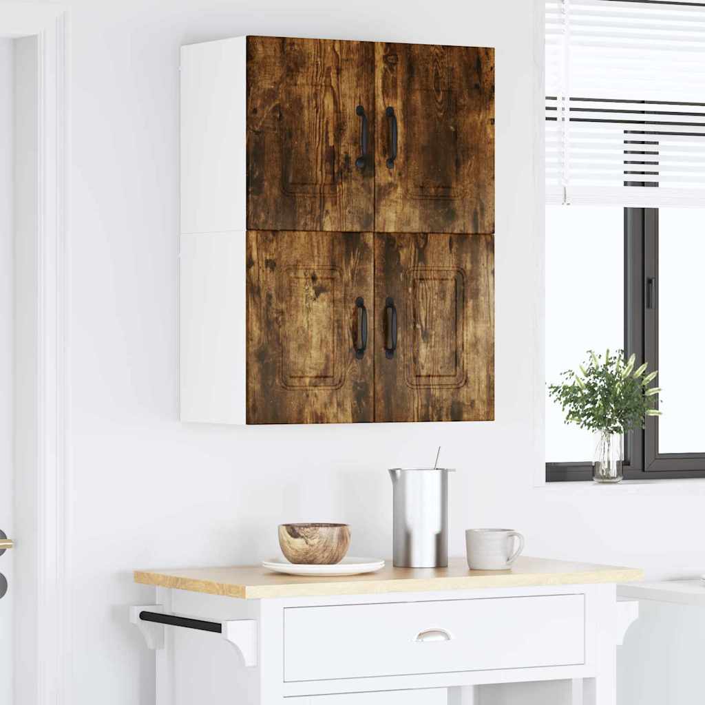 Küchenhängeschrank 2 pcs Geräucherte Eiche 60 x 31 x 40 cm